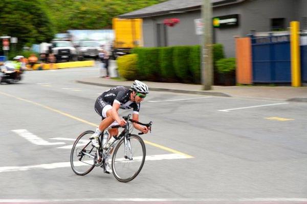 Joseph Cooper in action at Tour de White Rock Stage Three.